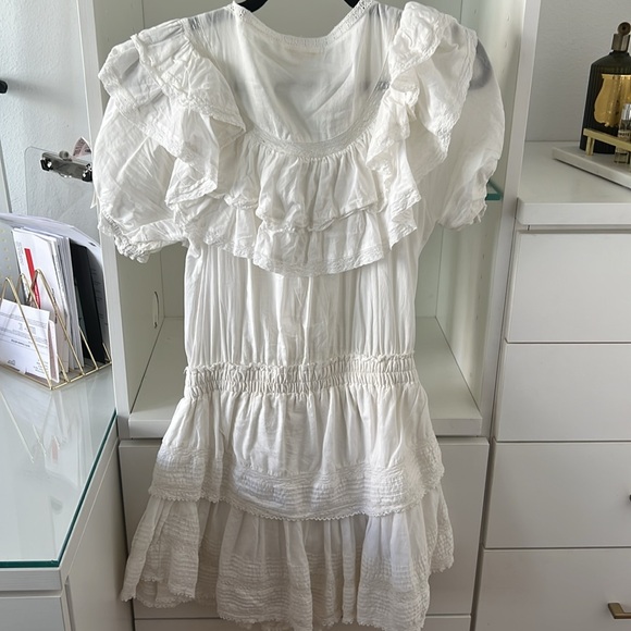 LoveShackFancy Liv Dress White Sz M - Picture 5 of 5